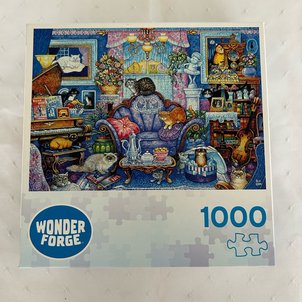 Cats in the Blue Room Ravensburger Wonder Forge 1000 Piece Puzzle